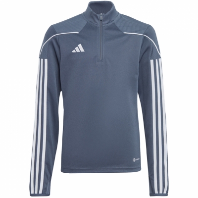 Bluza dla dzieci adidas Tiro 23 League Training Top szaro-biala HS3491