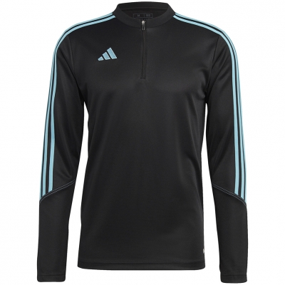 Bluza meska adidas Tiro 23 Club Training Top czarno-blekitna IC1580