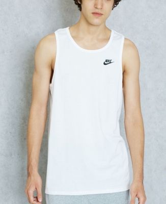 Maiou alb bumbac Nike Futura Vest barbati