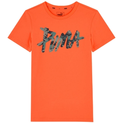 Tricou Puma portocaliu Graphic Tee baieti