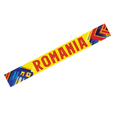 Esarfa cu Romania fotbal multicolor