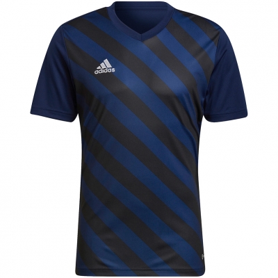 Koszulka męska adidas Entrada 22 Graphic Jersey granatowo-czarna HF0131