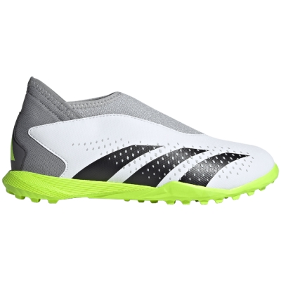 Pantof Minge Fotbal Adidas Predator Accuracy.3 Laceless TF 's white-gray IE9436 copil