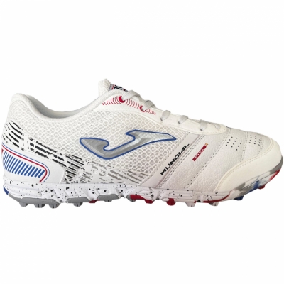 Gheata Minge Fotbal Pantof Sport Gazon Sintetic Joma Mundial 2302 white MUNW2302TF