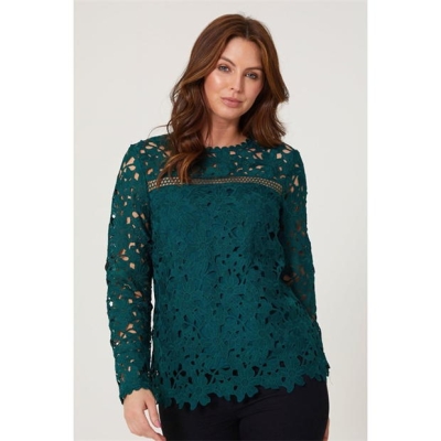 Be You Maneca Lunga Lace Top