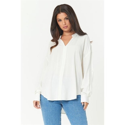 Be You Maneca Lunga V Neck Blouse