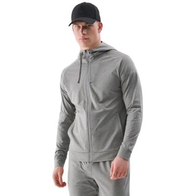 Bluza trening Men's 4F FNK M512 gray melange 4FWSS25TFSWM512 25M