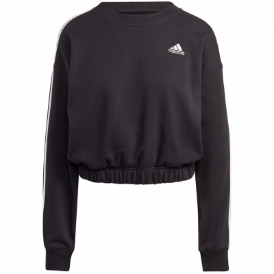 Bluza trening 's Adidas Essentials 3-Stripes Crop Black HR4926 dama