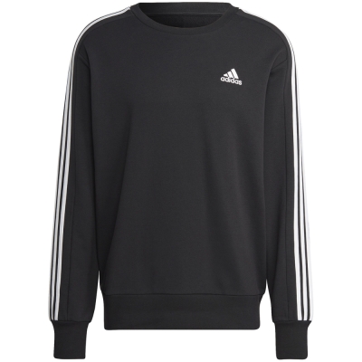 Bluza trening Adidas Essentials French Terry 3-Stripes men's black IC9317