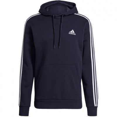 Bluza Hanorac Bluza męska adidas Essentials 3-Stripes granatowa GK9073