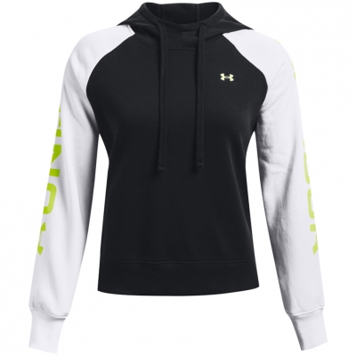 Bluza Hanorac Bluza damska Under Armour Rival CB czarno-biała 1365861 002