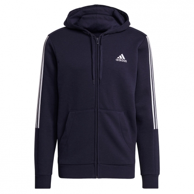 Hanorac Bluza męska adidas Essentials Full-Zip granatowa GK9587