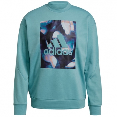 Bluza trening Bluza damska adidas uforu niebieska GS3893