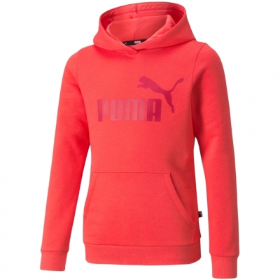 Hanorac Bluza dla dzieci Puma ESS Logo FL czerwona 587031 35