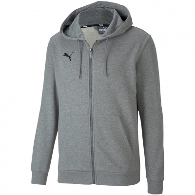 Jacheta Bluza męska Puma teamGOAL 23 Casuals Hooded szara 656708 33