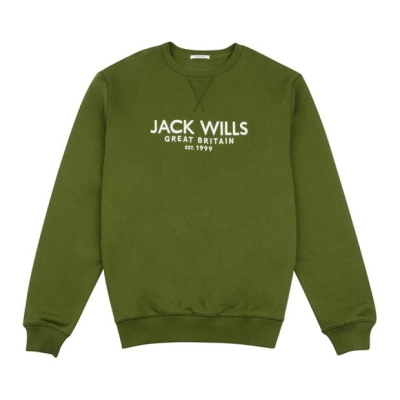 Bluza trening Jack Wills Belvue Graphic Logo Crew Neck