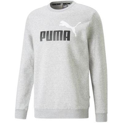 Bluza trening Puma ESS+ 2 Col Big Logo Crew FL men's gray 586762 04