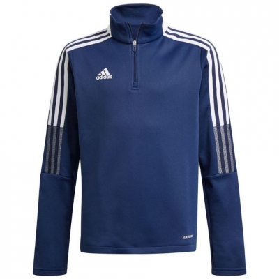 Bluza dla dzieci adidas Tiro 21 Warm Top granatowa GK9672