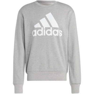 Bluza meska adidas Essentials French Terry Big Logo szara IC9326