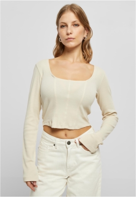 Short Rib Corsage Longsleeve dama Urban Classics