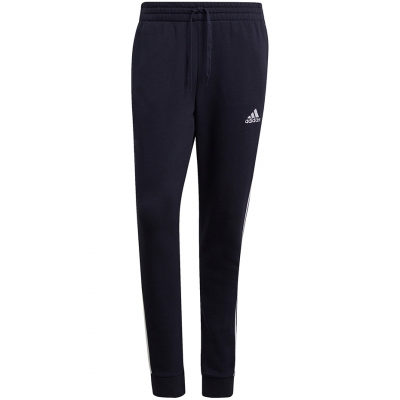 Bluza Pantalon Spodnie męskie adidas Essentials Tapered Cuff 3-Band granatowe GK8823