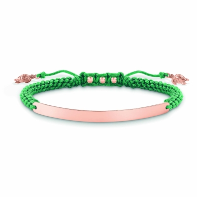 Bratari THOMAS SABO A00575976L21v pentru Femei green, roz auriu