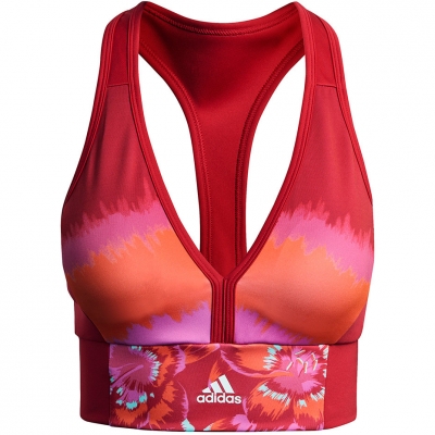 's sports bra adidas Farm All-Over-Print Bra Top Aeroready red GM7144 dama