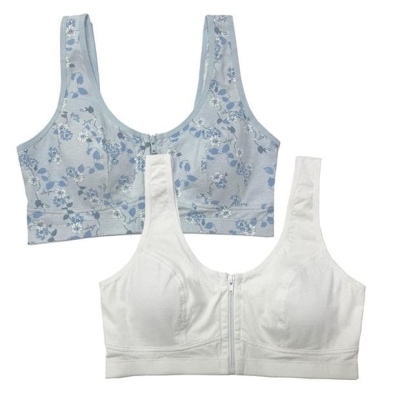 Be You Pack Floral Zip Bra