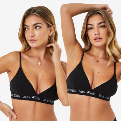 Jack Wills Biddstone Multipack Bralette 2 Pack