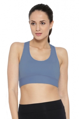 Bustiera sport femei reebok re tough bra albastru