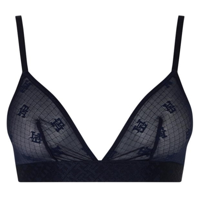 TOMMY HILFIGER Sheer Monogram Bralette