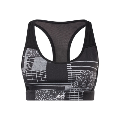 Reebok Medium-Impact Deconstructed Racer Bra female