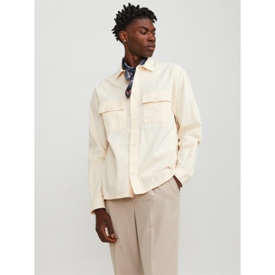 Jack and Jones Linen Overshirt Sn44