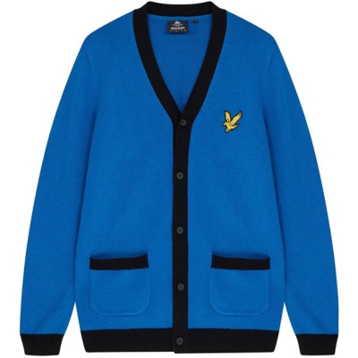 Lyle and Scott and Scott Block Cardigan barbat