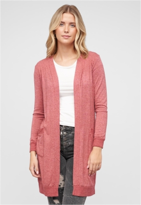 Longform Viskose Cardigan mit 2 seitl. Taschen