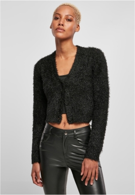 Cropped Feather Cardigan dama Urban Classics