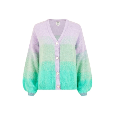 Yumi Yumi Green Ombre Relaxed Cardigan