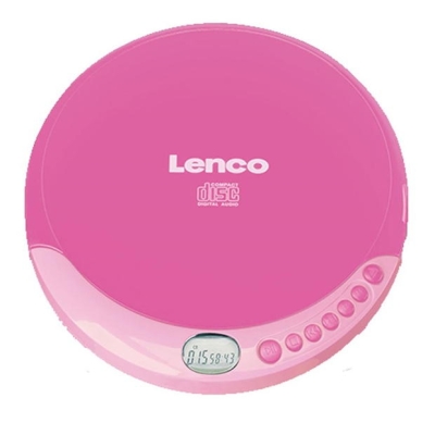 Lenco Lenco CD Player with Earphones Pink