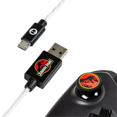 Rubber Road Jurassic Park LED USB & Thumb Grips PS4 & Xbox One