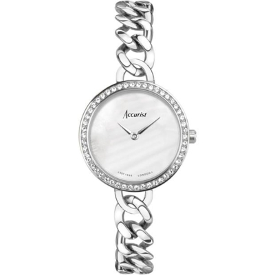 Accurist Stainless Steel Classic Analogue Watch dama