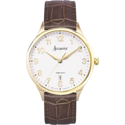 Accurist Stainless Steel Classic Analogue Quartz Watch barbat