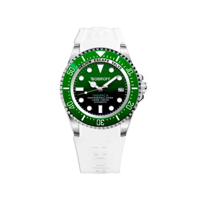 Ceas AUTOMATIC MAN BOBROFF BF0002bvBFSTB argintiu alb verde