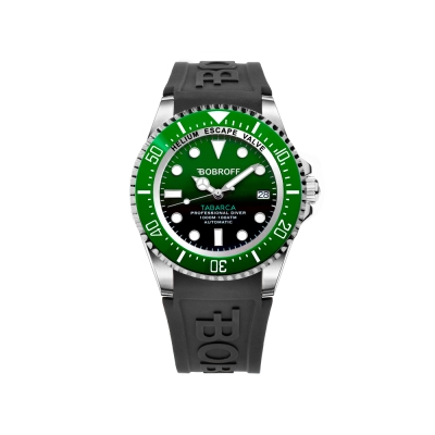 Ceas AUTOMATIC MAN BOBROFF BF0002bvBFSTN argintiu negru verde