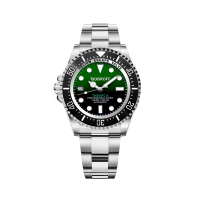 Ceas AUTOMATIC MAN BOBROFF BF0002i argintiu verde