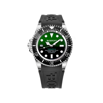 Ceas AUTOMATIC MAN BOBROFF BF0002i-BFSTN argintiu negru verde