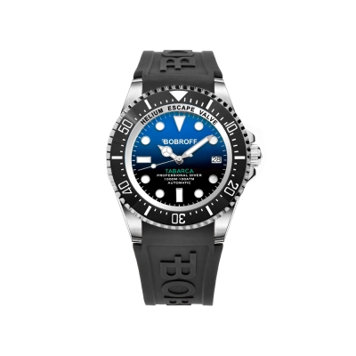 Ceas AUTOMATIC MAN BOBROFF BF0003-BFSTN argintiu negru albastru