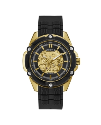 Ceas AUTOMATIC MAN GUESS GW0061G2 alb negru auriu