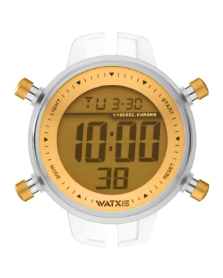 Ceas BOX UNISEX WATXANDCO RWA1047 transparent galben