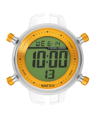 Ceas BOX UNISEX WATXANDCO RWA1093 transparent portocaliu