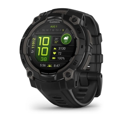 CEAS INSTINCT 3 AMOLED negru CUREA NEAGRA 45MM GARMIN